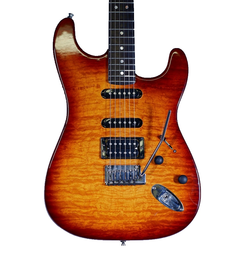 Fender American Deluxe QMT Stratocaster 2009 Leo & Ted's Electric Guitars